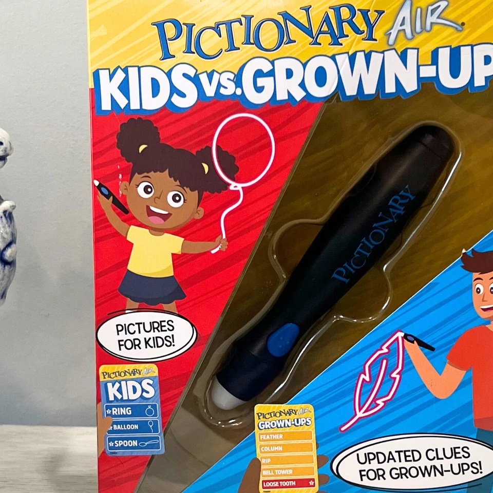 Pictionary Air Kids vs. Grown Ups Brand New Updated Clues Game Night Xmas Gift - Image 3 of 4