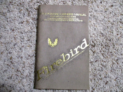 1979 Trans Am Factory GM Original Owners Manual 10005705 2nd Edition N Mint
