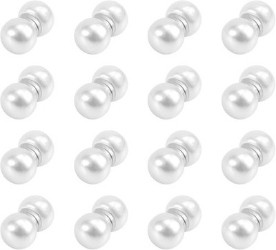BOXOB 16 Paar magnetische Schleiergewichte, doppelseitige Perlen Braut Gewichte... 