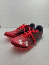 Under Armour Kick Sprint 3 Track Spikes Womens 12 Red Black 3022002-600