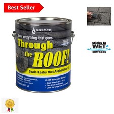 Weather-Resistant Clear Roof Sealant - Gallon Size for Effortless Roofing Fixes