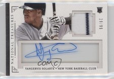 2014 Panini National Treasures 29/99 Yangervis Solarte #98 Auto 1u6
