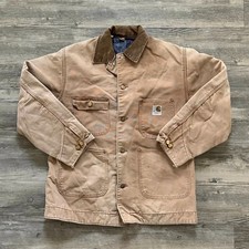 Vintage 70s Carhartt Blanket Lined Chore Coat Size 42