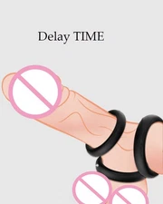 Silicone Penis Cock Ring 3-Pack Longer Lasting Erection Sex Toys for Men ED