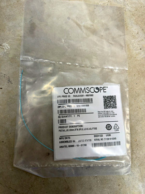 CommScope LC-LC Simplex Pigtail Optical Fiber Cable Aqua FAXLCLUC01-MXF002