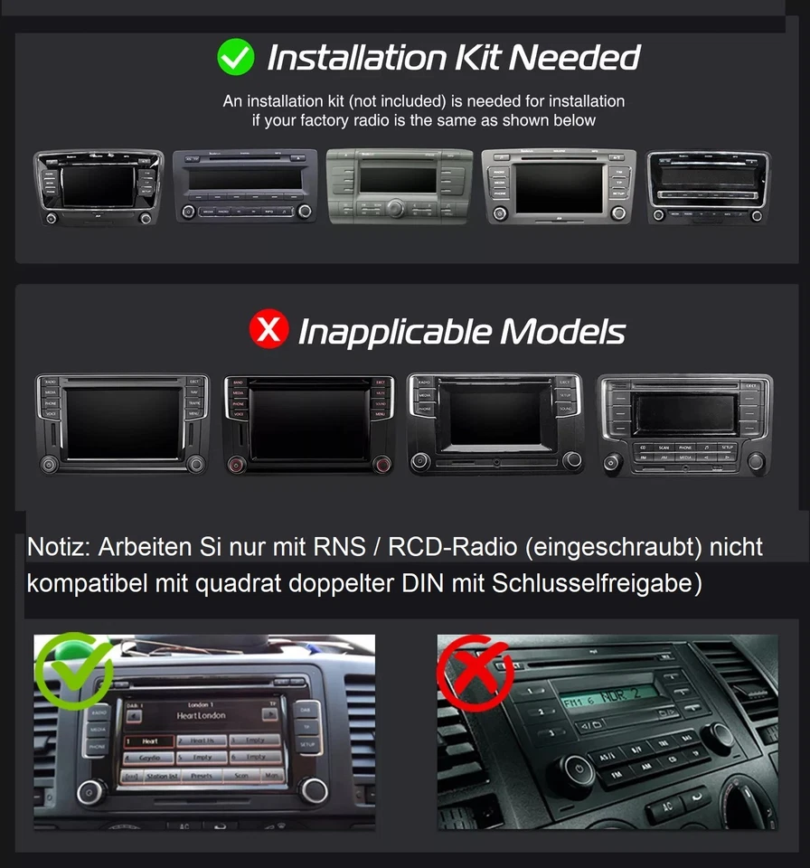 Apple Carplay Android 14 Autoradio GPS Navi Für VW GOLF 5 6 Polo Caddy Passat - Bild 3 von 4