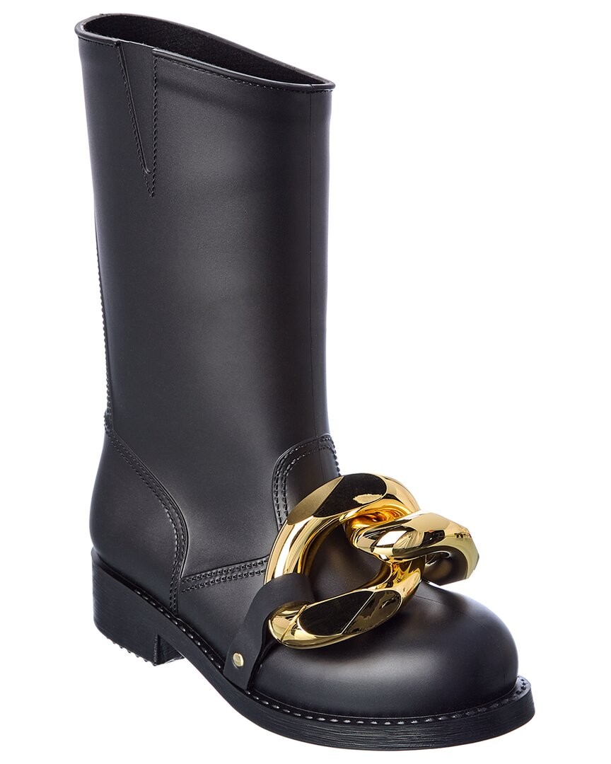 Jw Anderson Chain Rubber Boot Women's Black 36