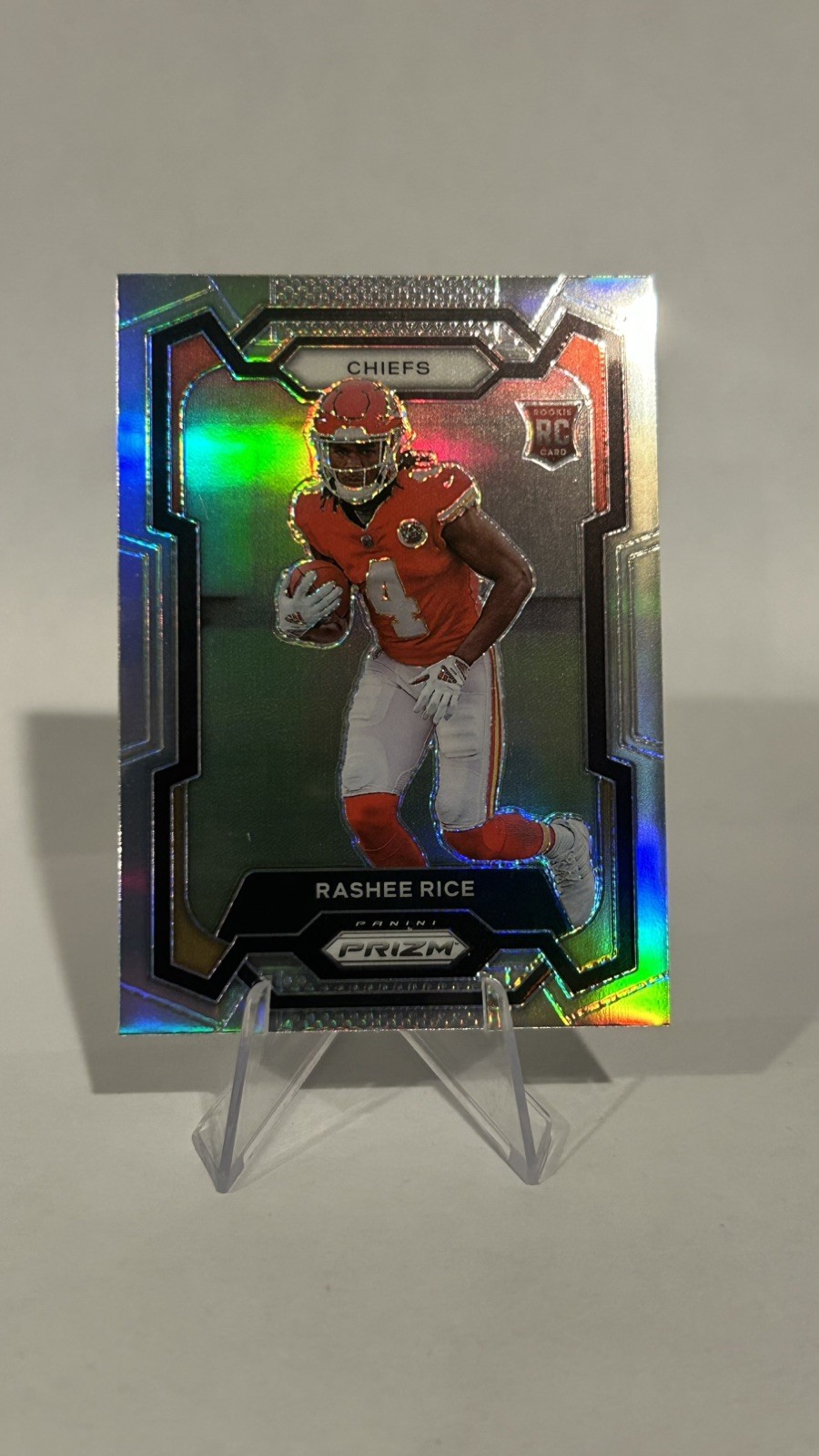 2023 Panini Prizm - Rookie Rashee Rice #350 Silver Prizm (RC) Kansas City Chiefs