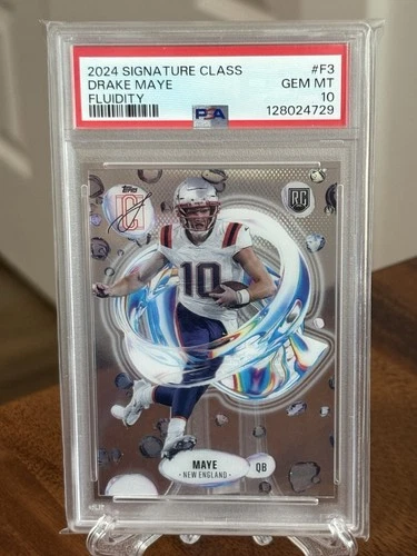 DRAKE MAYE ~ 2024 TOPPS SIGNATURE CLASS FLUIDITY #F3 ROOKIE RC ~ PSA 10 GEM MINT