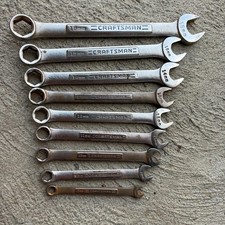 Craftsman 9pc Metric Combination Wrench Set 7mm-18mm -vv 42864- Usa 6 Pt Craftsman 9pc Metric Combination Wrench Set 7mm-18mm -vv 42864- Usa 6 Pt