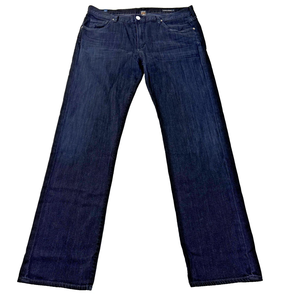 Citizens of Humanity Sid Straight Jeans Men’s 36x34 Blue Dark Wash Stretch Denim - Image 2 of 4