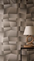 Vliestapete Struktur Grafik 3D-Effekt Grau Silber Metallic 79197-2 (5,63€/1Qm)