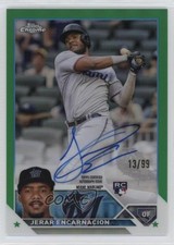 2023 Topps Chrome Rookie Green Refractor 13/99 Jerar Encarnacion #RA-JE Auto 3a1