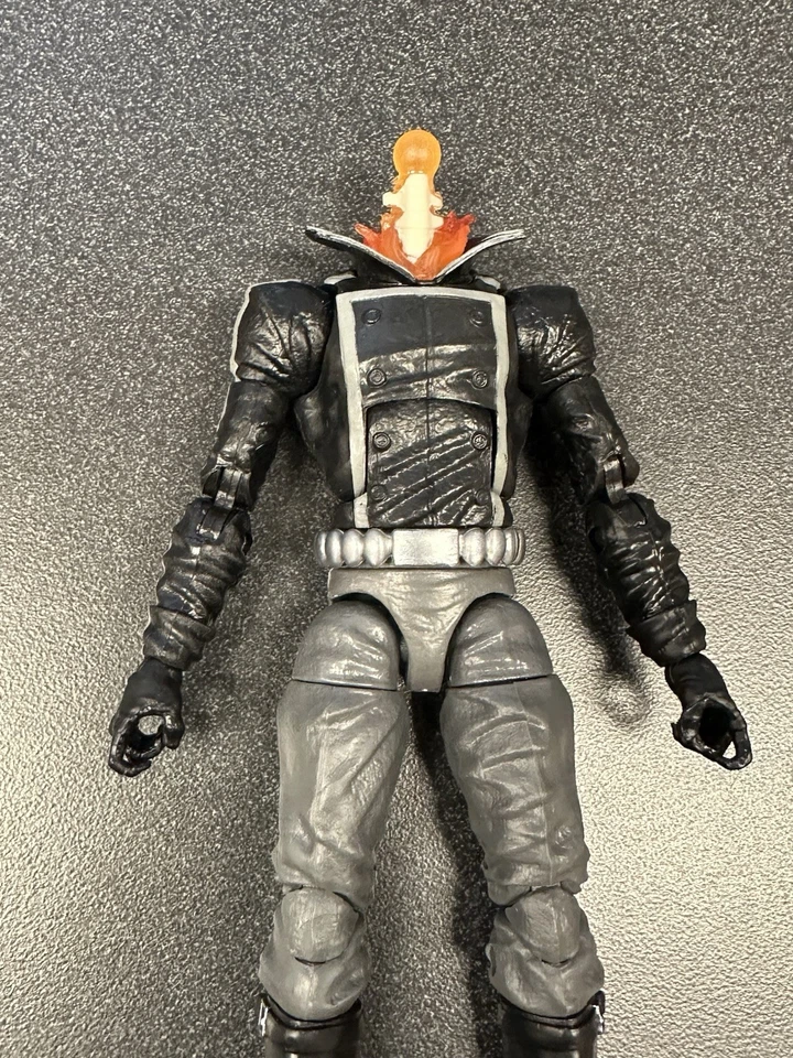 Marvel Legends Retro Collection Ghost Rider 6" Scale (BODY & HANDS & STEM ONLY) - Image 3 of 4