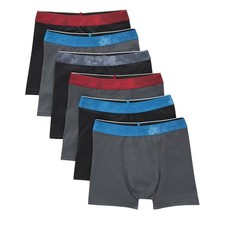 Boys Boxer Briefs Underwear Breathable Mesh Moisture Wicking 6-Pack