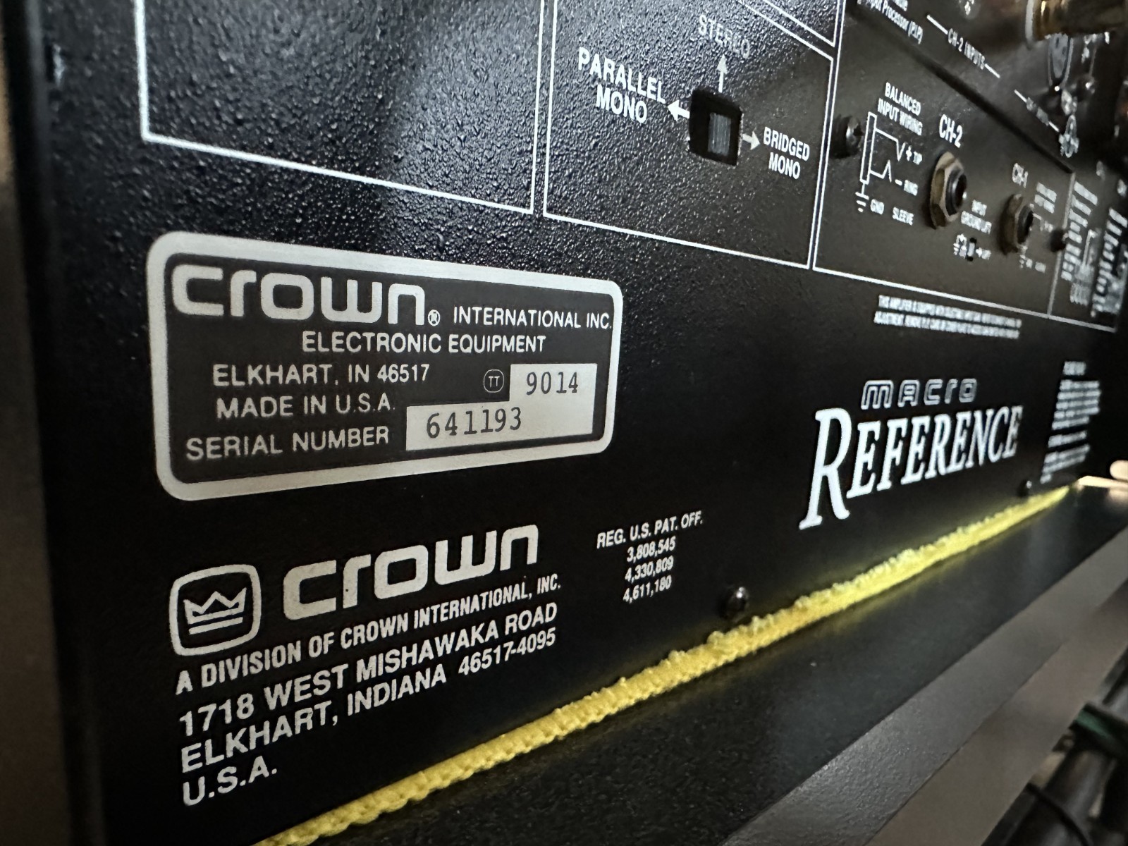 Crown Macro Reference Amplifier Esoteric Version 3000W