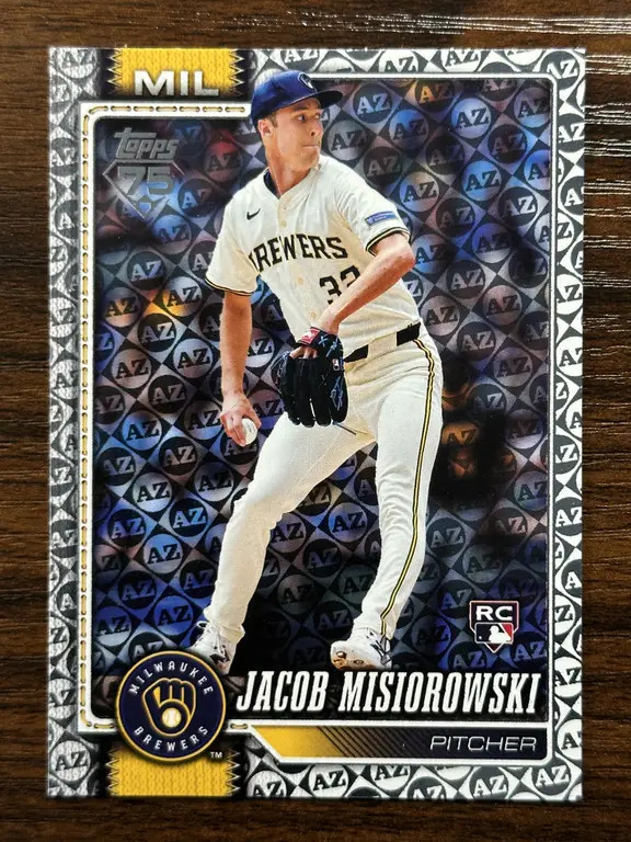 2026 Topps Series 1 Jacob Misiorowski Brewers Base Spring Training AZ RC #10
