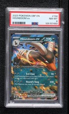 Houndoom ex Pokemon Scarlet & Violet: Obsidian Flames OBF PSA 8