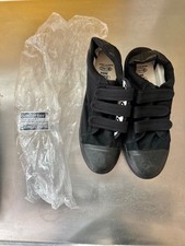  2 Pairs Bob Barker Gripper canvas Black Sneakers 8.5 Men  s Prison Inmate shoe