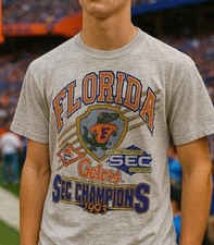 VTG 1993 Florida Gators SEC Champions T-Shirt Youth XL 18-20 Gray TL Sportswear