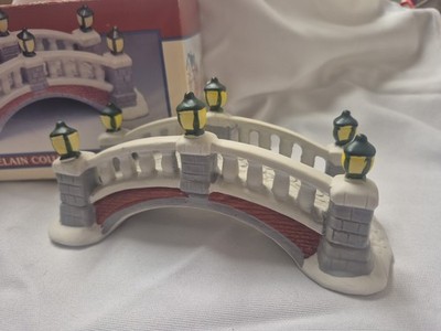 VTG 1994 LEMAX Village Collection Porcelain Column Bridge Original Box