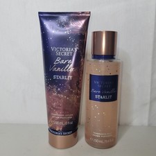 Victoria's Secret Bare Vanilla Starlit Fragrance Lotion and Mist Set ......NEW