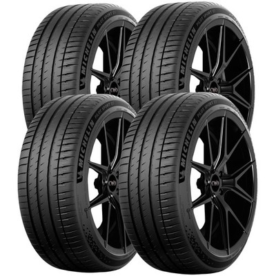 (QTY 4) 255/40R21 Michelin Pilot Sport EV 102Y XL Black Wall Tires