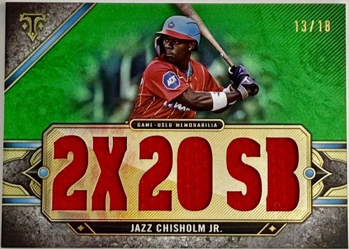 2024 Triple Threads Jazz Chisholm Jr. Auto Bat Relic /36 – Yankees