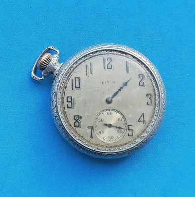 Antike Elgin Taschenuhr (fehlender Zeiger)