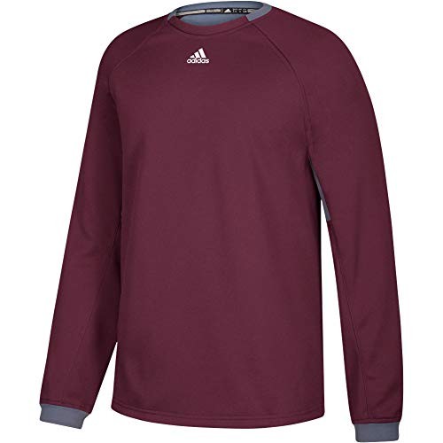ADIDAS MENS FIELDERS CHOICE ФЛИС С ДЛИННЫМ РУКАВОМ РАЗМЕР МУЖСКОЙ M БОРДОВЫЙ 6790₽
