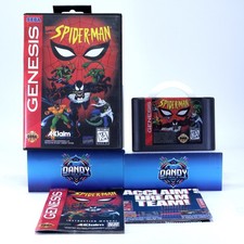 Spiderman Animated Series CIB W/ Poster + Manual - Sega Genesis