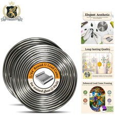Durable 5/64 Round U Lead Came for Stained Glass  12 ft  Perfect for Hobbyists