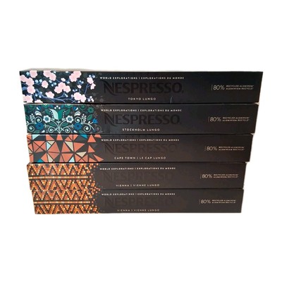 Nespresso Capsules Original Line Morning Lungo Blends, 50 Count. Mild, Medium