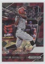 2020 Panini Prizm Draft Picks Burgundy Cracked Ice 13/23 Isaiah Greene 1l2