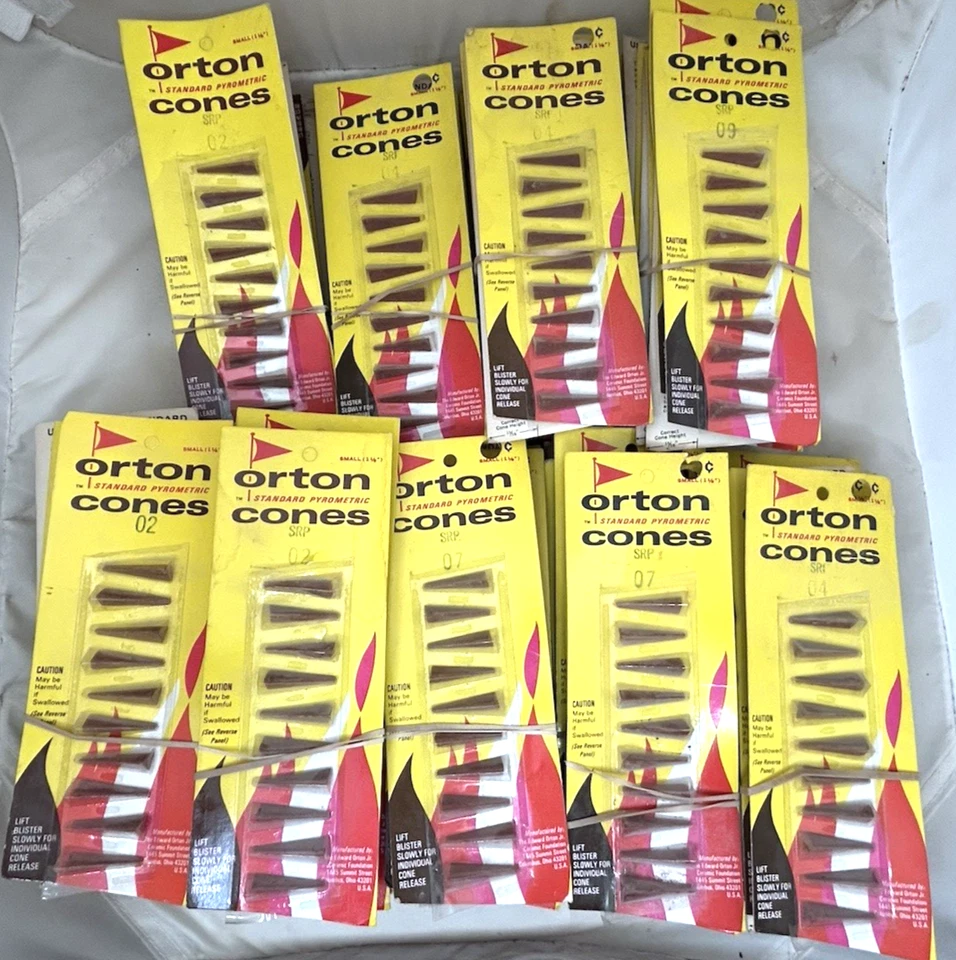 450 Orton Standard Small Pyrometric Cones SRB 15 17 18 19 Kiln Ceramic - Image 2 of 4