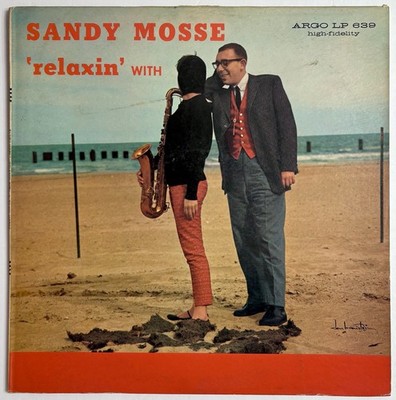 Relaxin' With Sandy Mosse ARGO 639 1959 Deep Groove Mono Vinyl LP - Junior Mance