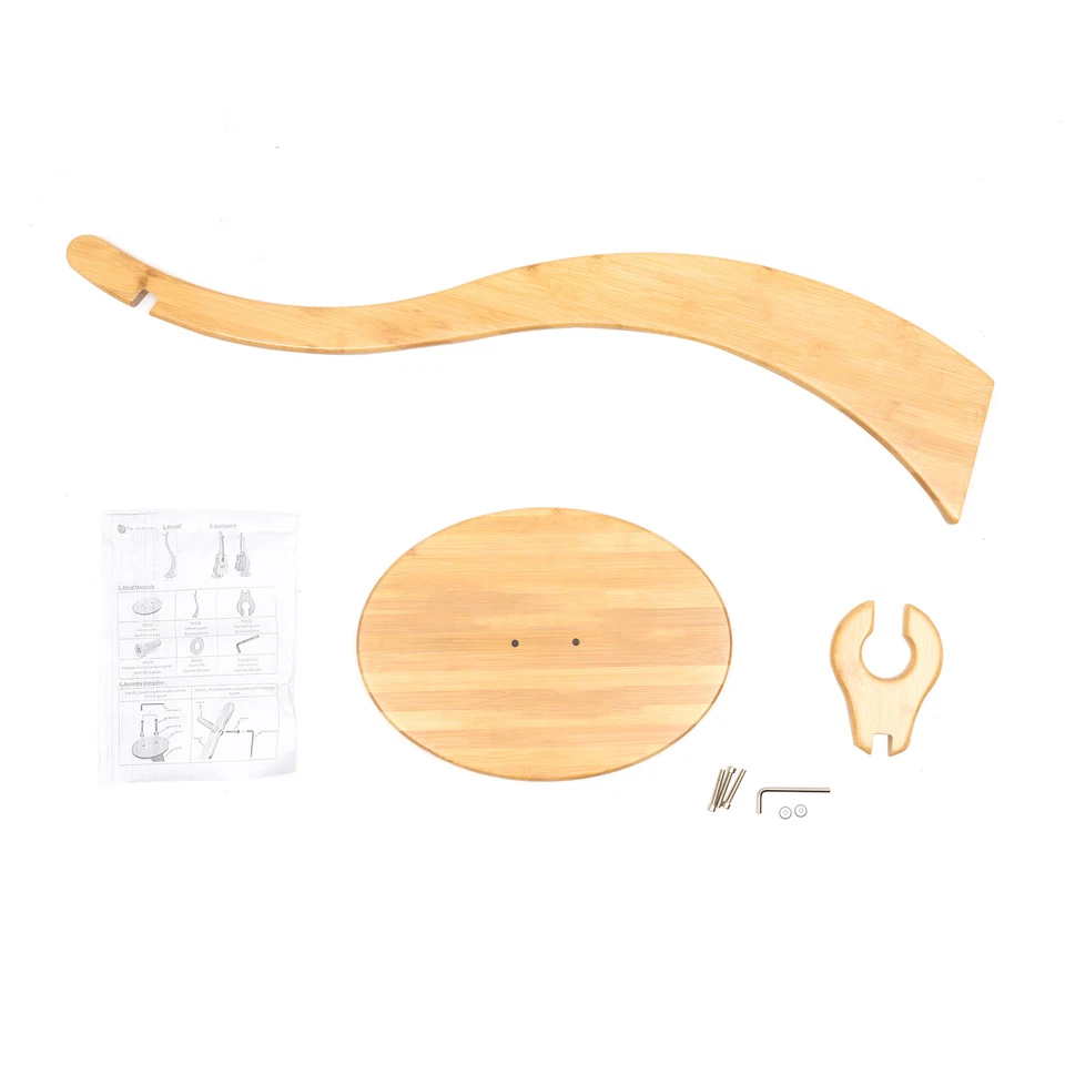 Soporte de guitarra Soporte de piso de guitarra de bambú Soporte de ukelele Soporte de guitarra EE. UU. Foto 4 de 4