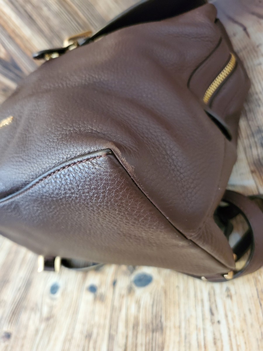 Michael Kors Raven Medium Plum Leather Backpack Michael Kors Raven Medium Plum Leather Backpack. | eBay main image 3