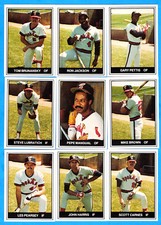 1982 TCMA SPOKANE INDIANS Team Set  Tom Brunansky Gary Pettis Ron Jackson  (B)