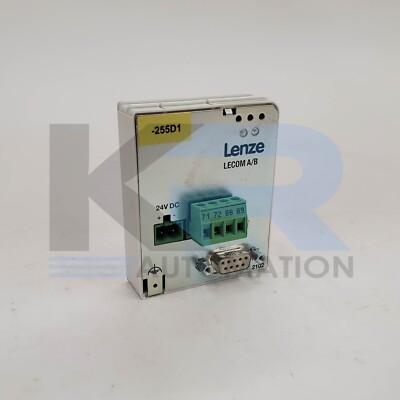 Lenze EMF2102IBCV001 Lecom A/B Inverter Communication Module RS232 24VDC *READ*
