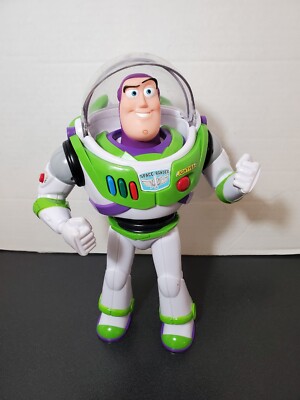 Disney Pixar Buzz Lightyear Thinkway Vintage Talking 12'' Toy WORKS