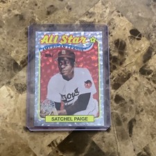 SATCHEL PAIGE TOPPS SERIES 2 #89ASB-45 ALL-STAR SILVER CRACKLE FOIL BROWNS A-17