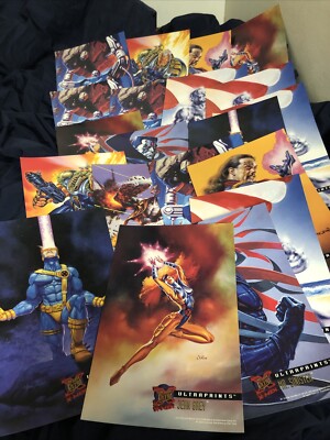 Lot Of 20 Fleet Ultra Prints Jean Grey Apocalypse Bishop Cable Sinister Cyclops