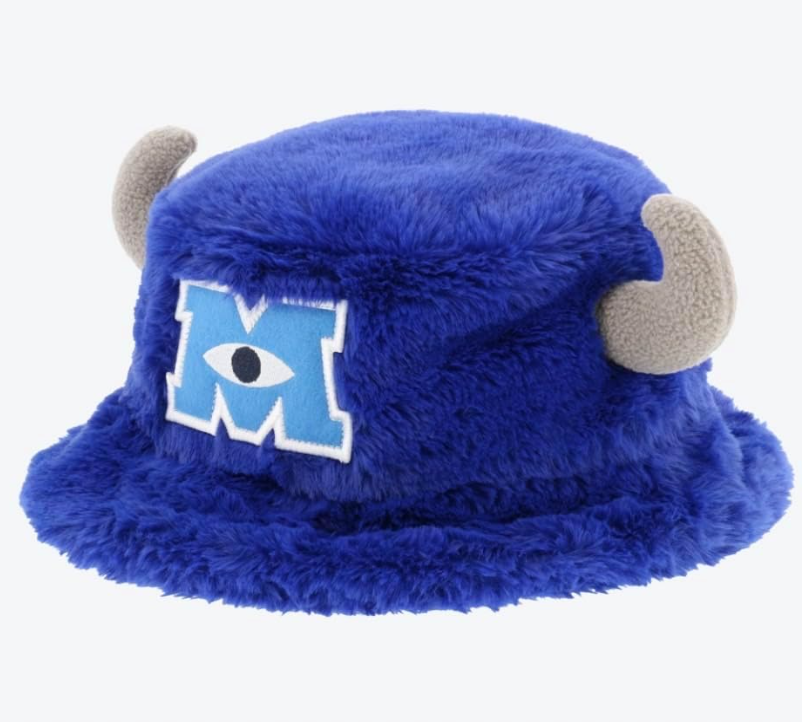 Tokyo Disneyland Blue Fluffy Bucket Hat Tokyo Disney Resort Monsters Inc Blue Horn Bucket Hat Fluffy  main image 2