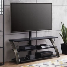 3-in-1 Flat Panel TV Stand for TVs up to 65" Entertainment Centers Media Storage