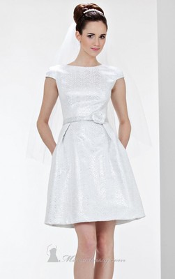 THEIA Cap Sleeve White Jacquard Fit & Flare Dress Wedding - NWT Size 6 $495  | eBay