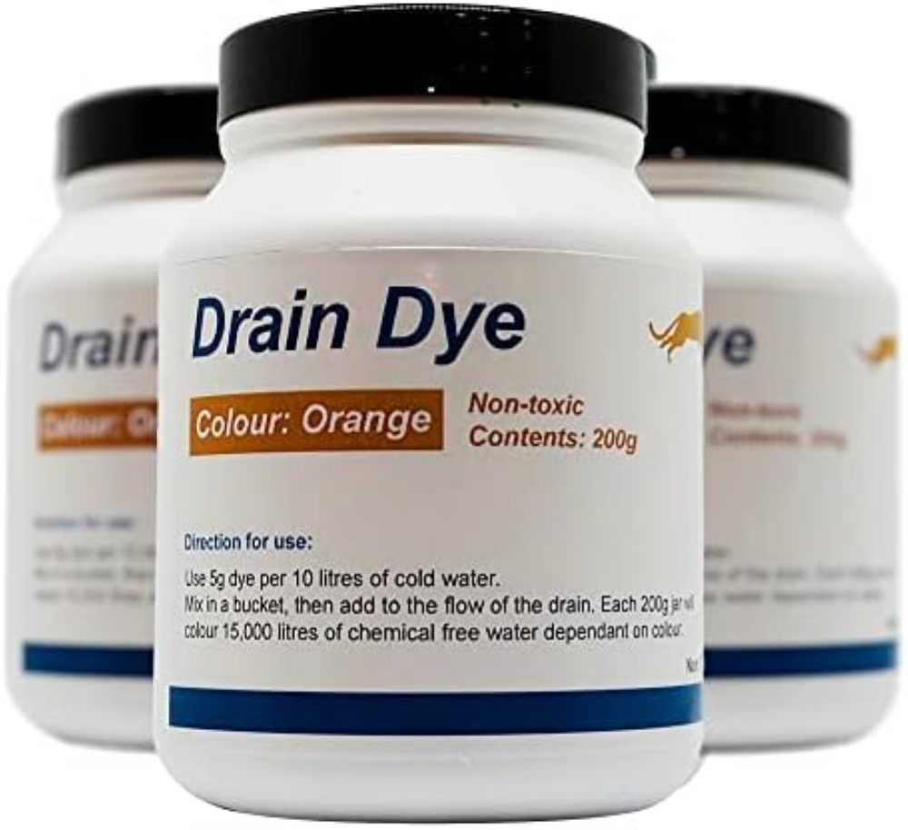 Colorante tracciante per rilevamento perdite 200 gr - Colorante perdite per pisc