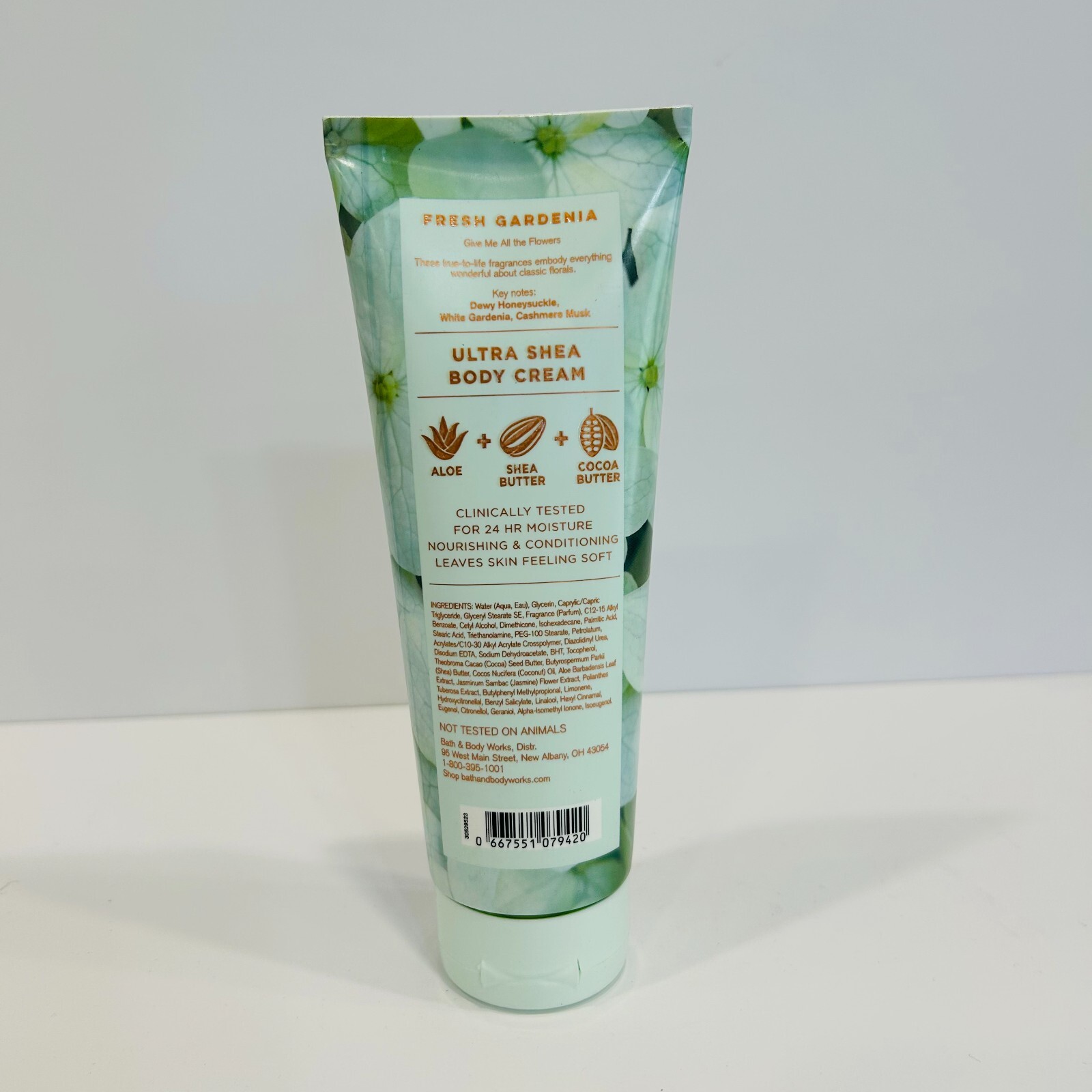 Bath & Body Works Fresh Gardenia Aloe Cocoa Butter Ultra Shea Body Cream - 8 oz
