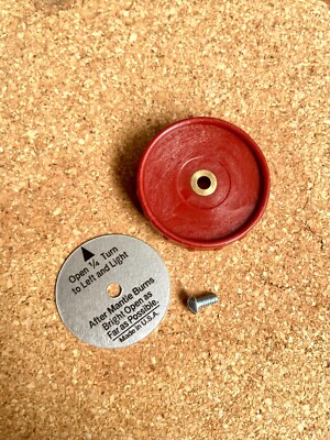 Coleman Lantern Red Valve Wheel Knob and Direction Disk 200A US