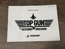 Top Gun Second Mission Instruction Manual Booklet Only Nintendo Nes Authentic